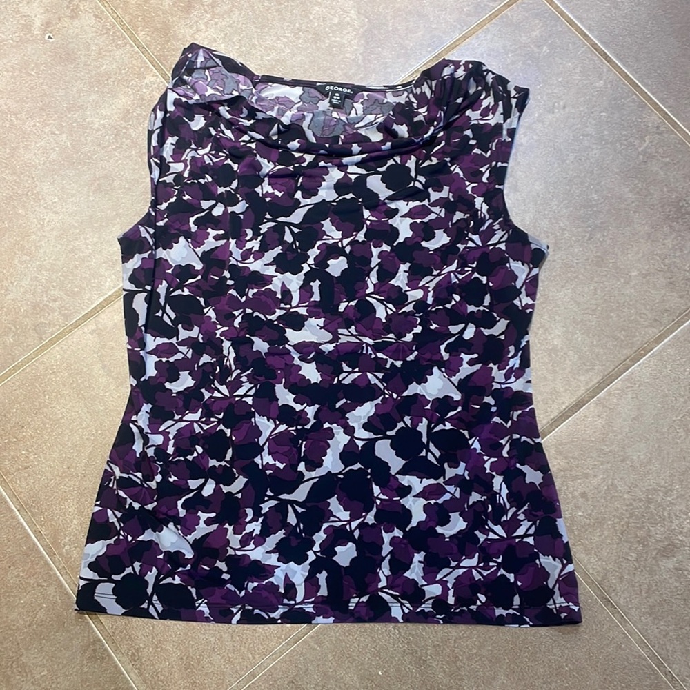 NWOT George Cowl Neck Tank! Sizs Large